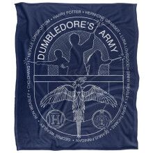 (147cm x 91cm, Multicoloured) Harry Potter Dumbledore's Army Line Art Blanket