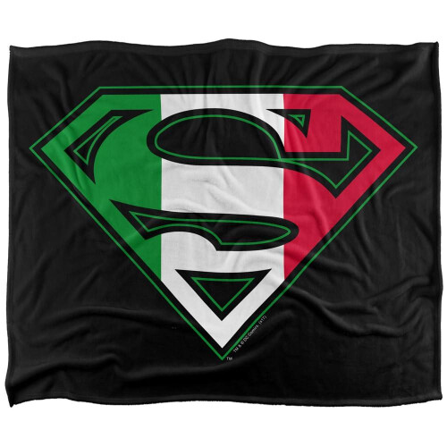 Superman (127cm x 152cm, Multicoloured) Superman Italian Shield Soft Touch Blanket