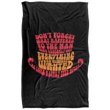 (152cm x 127cm, Multicoloured) Willy Wonka & The Chocolate Factory He Lived Happily Ever After Blanket