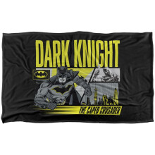 (91cm x 147cm, Multicoloured) Batman The Caped Crusader Soft Touch Blanket