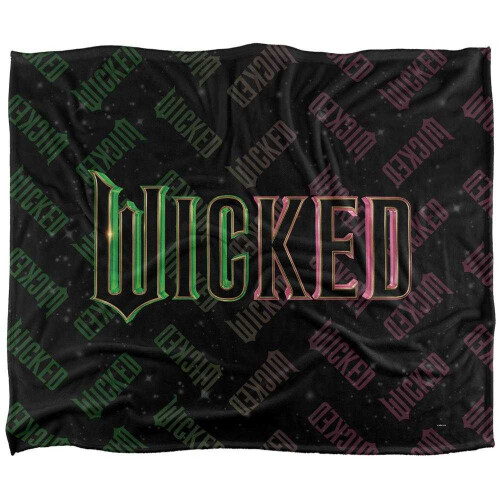 Wicked Movie Logo Soft Touch Blanket