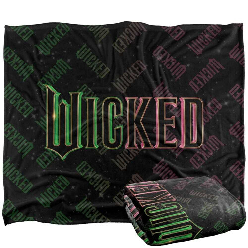 Wicked Movie Logo Soft Touch Blanket 1