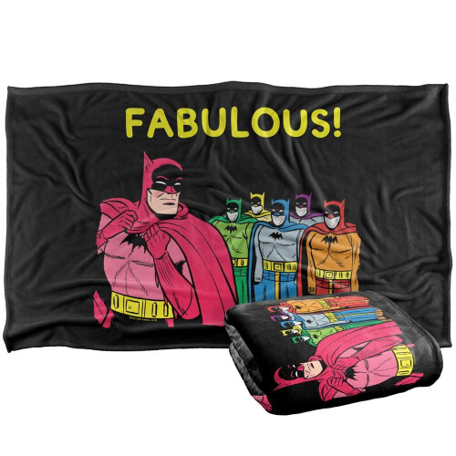 Batman (147cm x 91cm, Multicoloured) Batman Fabulous! Blanket 1