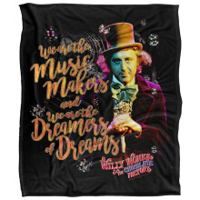(147cm x 91cm, Multicoloured) Willy Wonka & The Chocolate Factory Music Makers Soft Touch Blanket