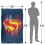 Superman (152cm x 127cm, Multicoloured) Superman 2025 Glow Logo Soft Touch Blanket 6