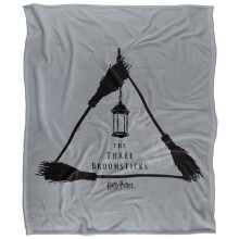 (147cm x 91cm, Grey) Harry Potter The Three Broomsticks Soft Touch Blanket