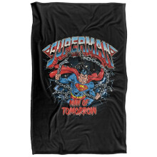 (152cm x 127cm, Multicoloured) Superman Rock Band Chain Break Soft Touch Blanket