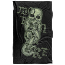 (147cm x 91cm, Black) Harry Potter Morsmordre Gothic Soft Touch Blanket