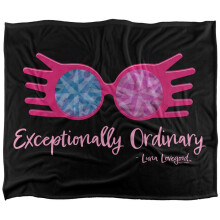 (152cm x 127cm, Multicoloured) Harry Potter Luna Lovegood Exceptionally Ordinary Blanket