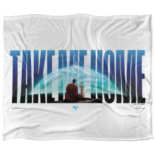 (152cm x 127cm, Multicoloured) Superman Take Me Home Words Blanket