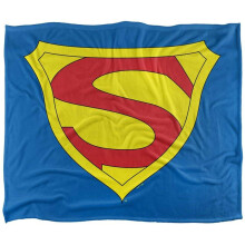 (147cm x 91cm, Multicoloured) Superman 1941 Shield Soft Touch Blanket