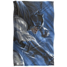 (147cm x 91cm, Multicoloured) Batman Throwing Fists Printed Soft Touch Blanket