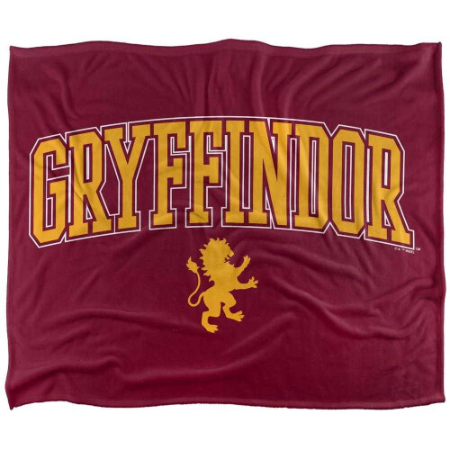 Harry Potter (147cm x 91cm, Multicoloured) Harry Potter Gryffindor Crest Soft Touch Blanket