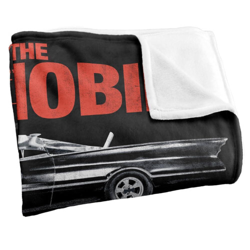 Batman (147cm x 91cm, Multicoloured) Batman Classic 66 Batmobile Blanket 2
