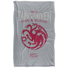(152cm x 127cm, Multicoloured) Game Of Thrones House Targaryen Sigil Blanket