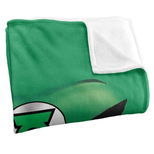 (127cm x 152cm, Multicoloured) Green Lantern Chest Print Soft Touch Blanket 2