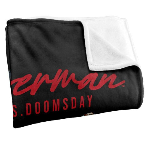 Superman (147cm x 91cm, Multicoloured) Superman Doomsday Soft Touch Blanket 2