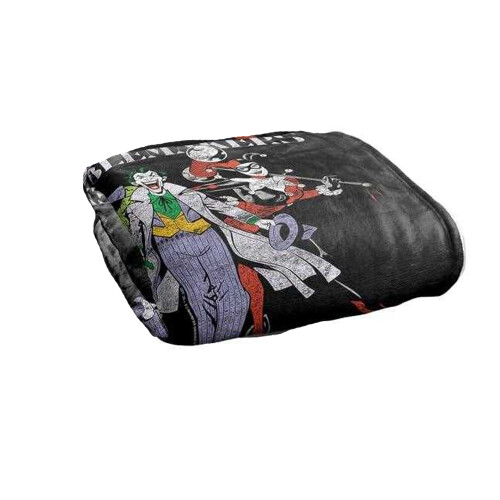 Batman (152cm x 127cm, Black/Multicoloured) Batman Original Gangsters Blanket 1