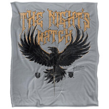 (147cm x 91cm, Multicoloured) Game Of Thrones Nights Watch Eagle Soft Touch Blanket