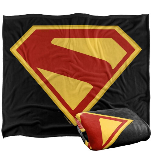 Superman (147cm x 91cm, Multicoloured) Superman 2025 Logo Blanket 1