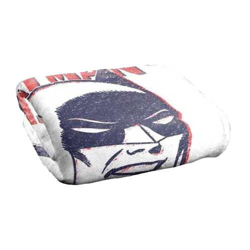 Batman (147cm x 91cm, White) Batman Crayon Soft Touch Blanket 1