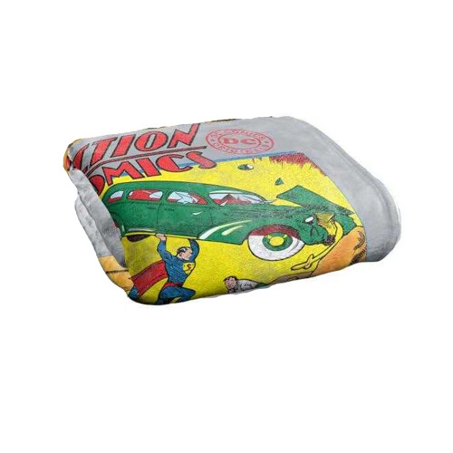 Superman (147cm x 91cm, Multicoloured) Superman Action Comics Soft Touch Blanket 1