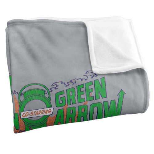 (152cm x 127cm, Multicoloured) Green Lantern Keeping It Green Soft Touch Blanket 2