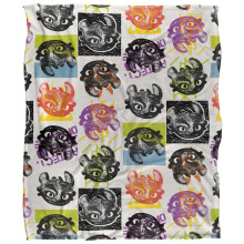 (147cm x 91cm, Multicoloured) How To Train Your Dragon Lino Throw