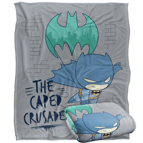 Batman (147cm x 91cm, Multicoloured) Batman The Caped Crusader Blanket 1