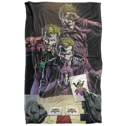 Batman (147cm x 91cm, Multicoloured) Batman Three Jokers Soft Touch Blanket