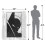 Batman (147cm x 91cm, White/Black) Batman Icon Supersoft Blanket 4
