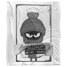 (147cm x 91cm, White) Looney Tunes Marvin The Martian Busted Blanket