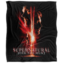 (152cm x 127cm, Red) Supernatural Sam & Dean Castiel Portal Blanket