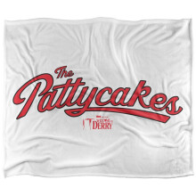 (147cm x 91cm, White/Red) It: Welcome To Derry The Pattycakes Logo Blanket