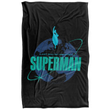 (152cm x 127cm, Multicoloured) Superman 2025 Round The World Blanket