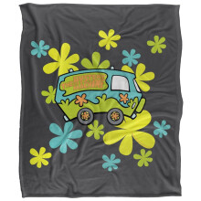 (147cm x 91cm, Multicoloured) Scooby Doo The Mystery Machine Soft Touch Blanket