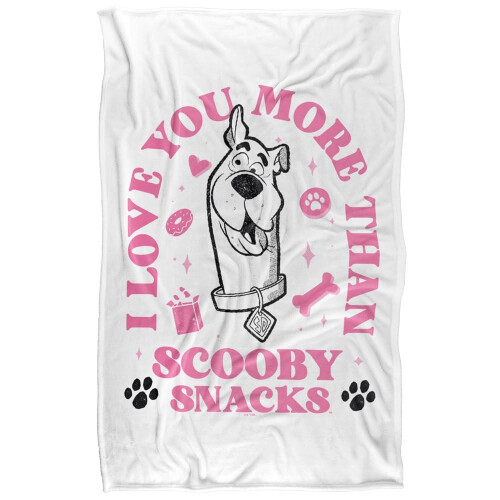 Scooby Doo (147cm x 91cm, Multicoloured) Scooby Doo Scooby Snacks Soft Touch Valentine Blanket