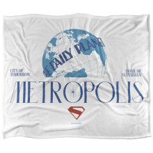 (152cm x 127cm, Multicoloured) Superman 2025 Metropolis Blanket