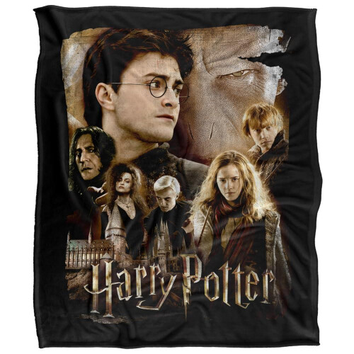 Harry Potter (147cm x 91cm, Multicoloured) Harry Potter Worn Poster Blanket