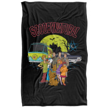 (152cm x 127cm, Multicoloured) Scooby Doo Scoobynatural Mystery Machine And Baby With Gang Blanket