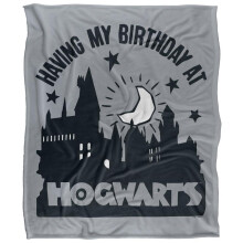 Harry Potter Having My Birthday At Hogwarts Blanket