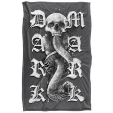 (152cm x 127cm, Grey) Harry Potter Dark Mark Gothic Blanket