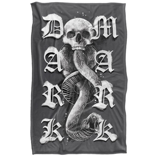 Harry Potter (147cm x 91cm, Grey) Harry Potter Dark Mark Gothic Blanket