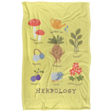 (147cm x 91cm, Multicoloured) Harry Potter Let's Learn Herbology Blanket