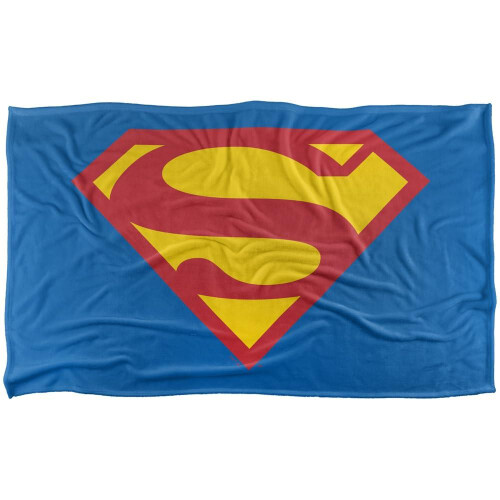 Superman (152cm x 127cm, Multicoloured) Superman 2021 Shield Blanket