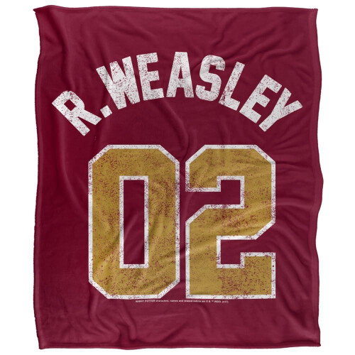 Harry Potter (One Size, Multicoloured) Harry Potter Ron Weasley Jersey Blanket