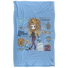 (147cm x 91cm, Multicoloured) Harry Potter Luna Lovegood The Eccentric Blanket