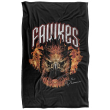 (152cm x 127cm, Black/Orange) Harry Potter Fawkes Pheonix Blanket