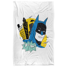 (147cm x 91cm, Multicoloured) Batman Pow Portrait Blanket