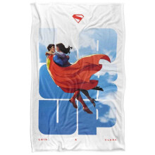 (147cm x 91cm, Multicoloured) Superman Lois Lane Look Up Soft Touch Blanket
